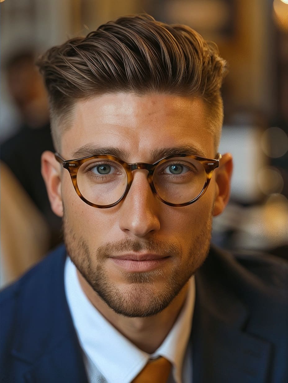 35 Stunning Hairstyles for Men with Glasses: Discover Your Signature Look